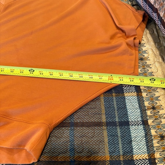 Loft women’s V-neck orange top with batwing sleeves size M - Picture 6 of 8